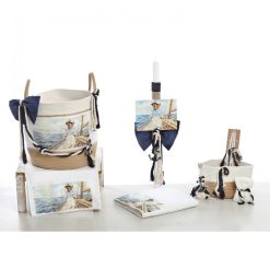 Σετ Βάπτισης Καλάθι "Nautical Elegance" με Αρκουδάκι 2637