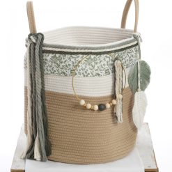 Alternative view of Σετ Βάπτισης Καλάθι Rope "Green Macrame Dreams" 2628