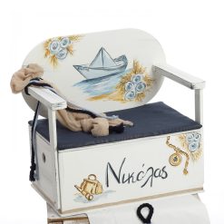 Alternative view of Σετ Βάπτισης Παγκάκι "Paper Boat Dreamer" Ζωγραφιστό 2605