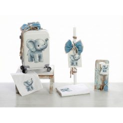 Σετ Βάπτισης Τρόλεϊ Ελεφαντάκι "Watercolor Elephant" 26204