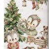Προσκλητήριο βάπτισης με θέμα  Christmas Penguins TS 1986 - Image 2