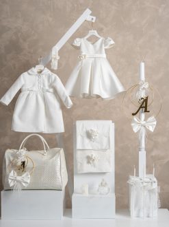 Πακέτο βάπτισης για κορίτσι Piccolino Carla Ivory
