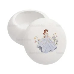 Μπομπονιέρα Βάπτισης Macaron με θέμα Cinderella TS1086/01M