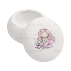 Μπομπονιέρα Βάπτισης Macaron με θέμα Mermaid TS1091-2M