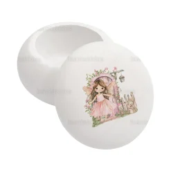 Μπομπονιέρα Βάπτισης Macaron με θέμα Fairy Garden TS927M