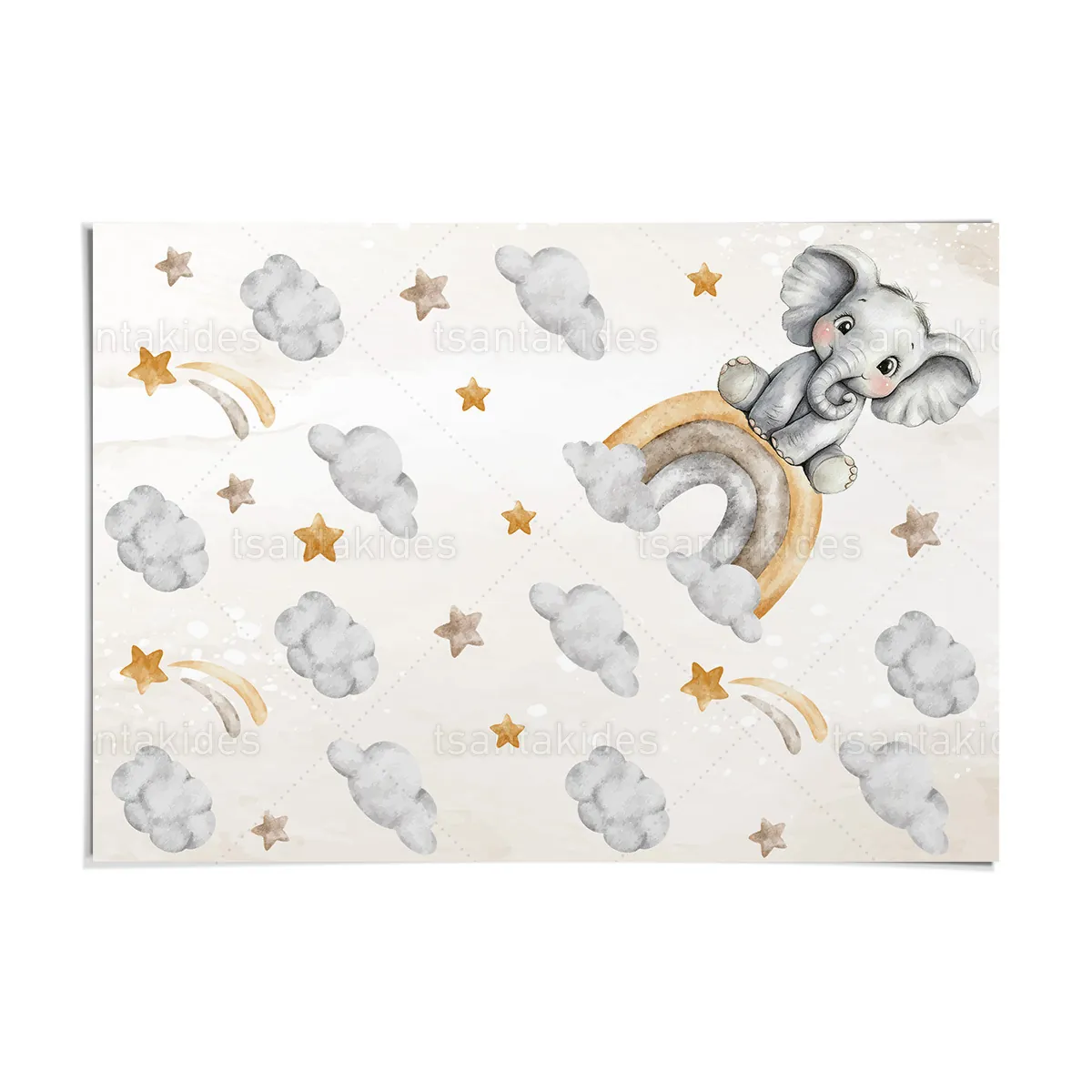 Χωνάκια Βάπτισης Cute Elephant TS1067χ - Image 2
