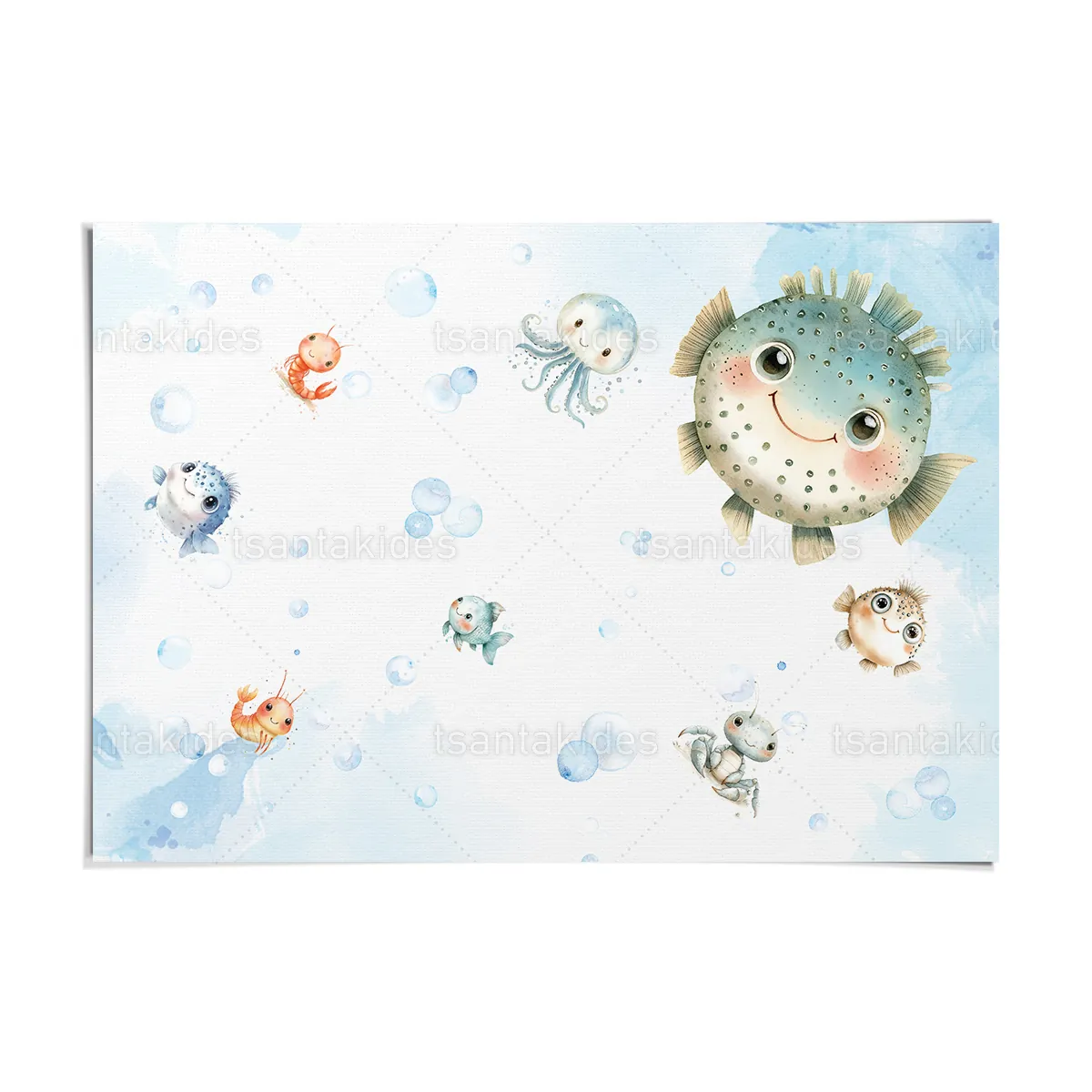 Χωνάκια Βάπτισης Pufferfish TS1073 - Image 2