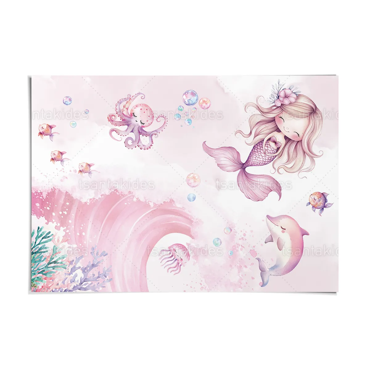 Χωνάκια Βάπτισης Mermaid TS1091 - Image 2