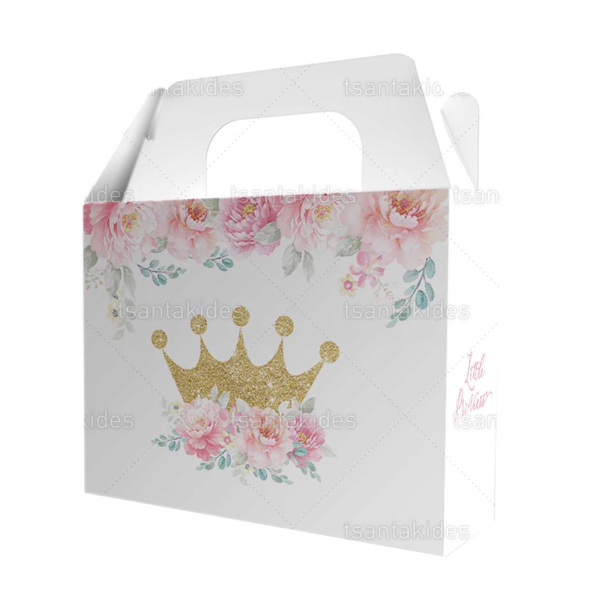 Κουτί LUNCHBOX βάπτισης με θέμα floral TS187L