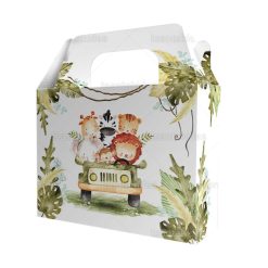 Κουτί LUNCHBOX βάπτισης με θέμα  Safari Animals TS422L