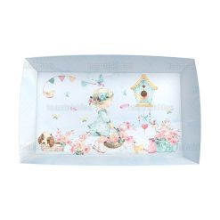 Πιατάκι Βάπτισης με θέμα Shabby chic baby girl TS763π