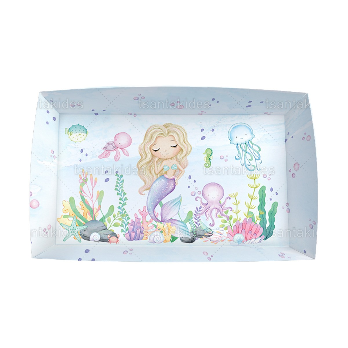 Πιατάκι Βάπτισης με θέμα  Mermaid TS768π