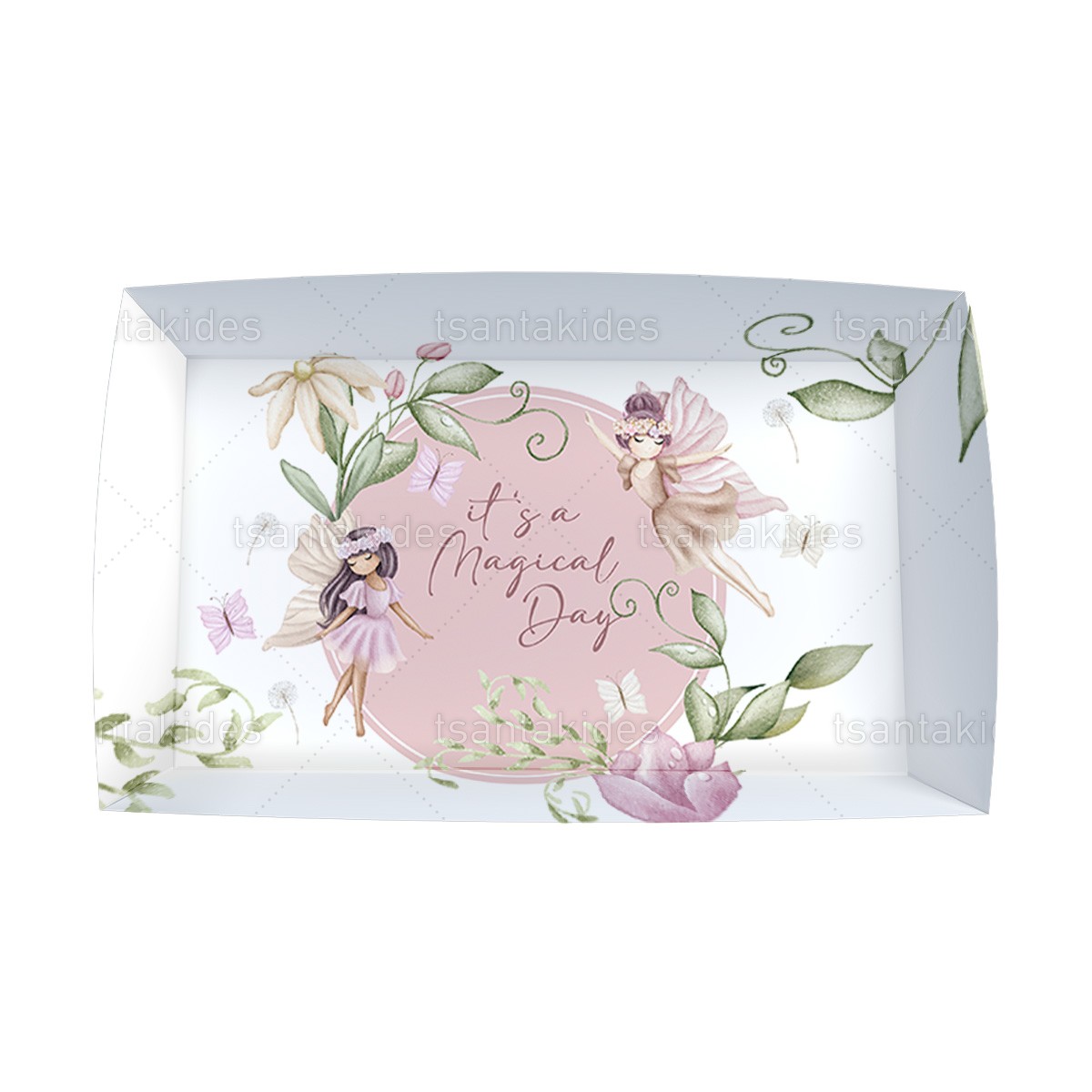 Πιατάκι Βάπτισης με θέμα Fairies in Fairyland TS771π - Image 2