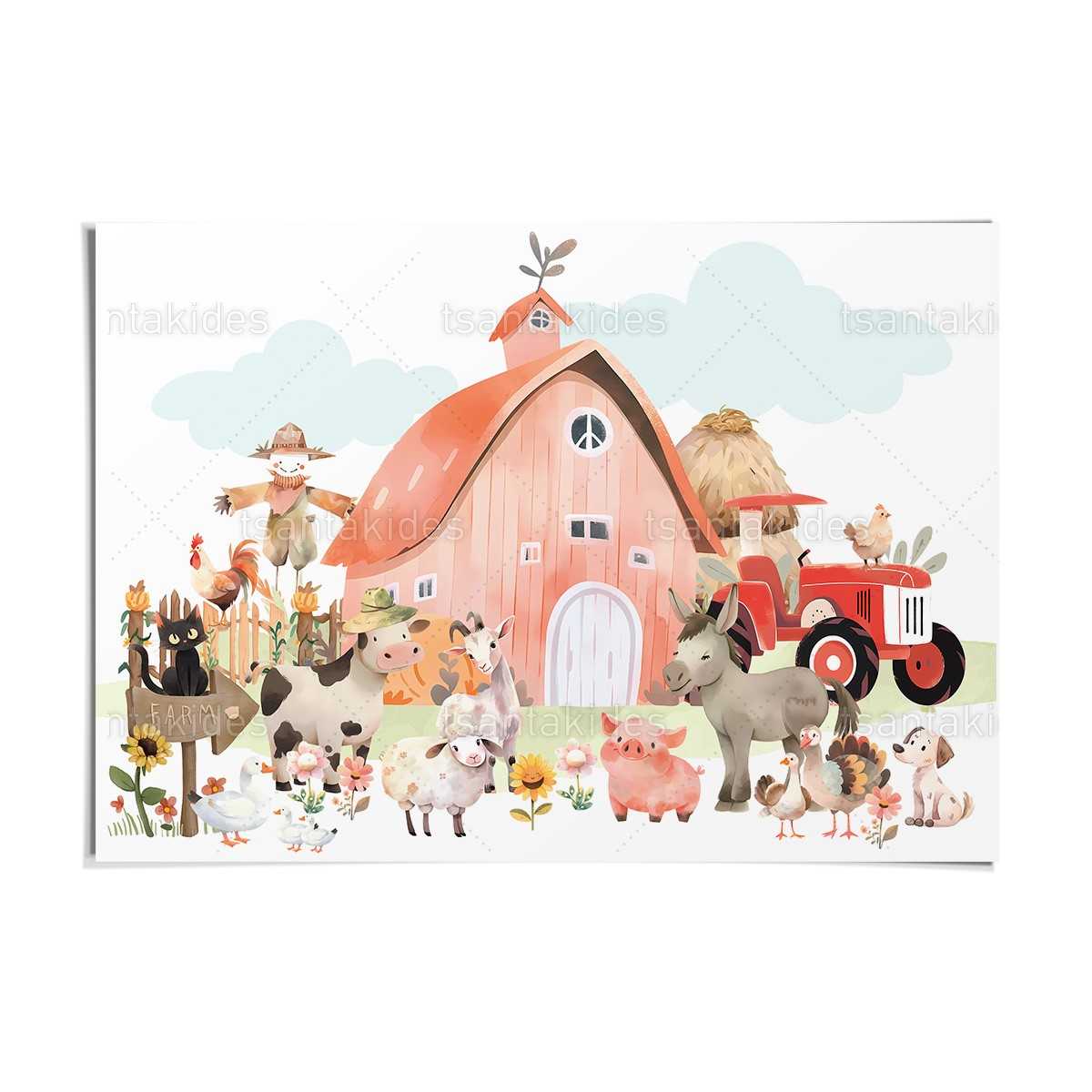 ΧΑΡΤΙΝΟ ΣΟΥΠΛΑ ΒΑΠΤΙΣΗΣ  Little Farmer TS743