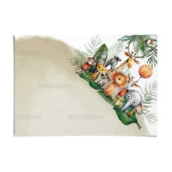 Alternative view of Χωνάκια Βάπτισης Cute jungle animals TS748χ